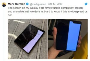 falla pantalla galaxy fold 300x202, Galaxy Fold: El doble filo de las reviews