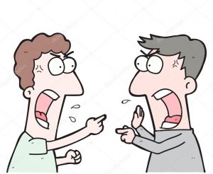depositphotos 111081074 stock illustration cartoon two people arguing 300x246, Importancia de las Redes Sociales en las micro empresas